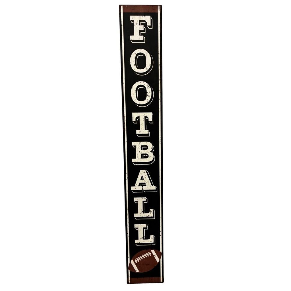 Hobby Lobby Football Sign Décor Black Brown White Boy Teen Man Cave